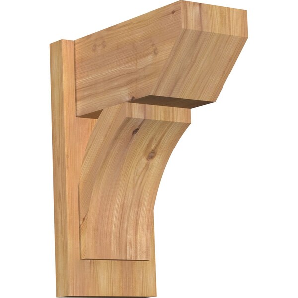 Ekena Millwork Thorton Slat Smooth Outlooker, Western Red Cedar, 7 1/2"W x 14"D x 18"H OUT08X14X18THR06SWR - main
